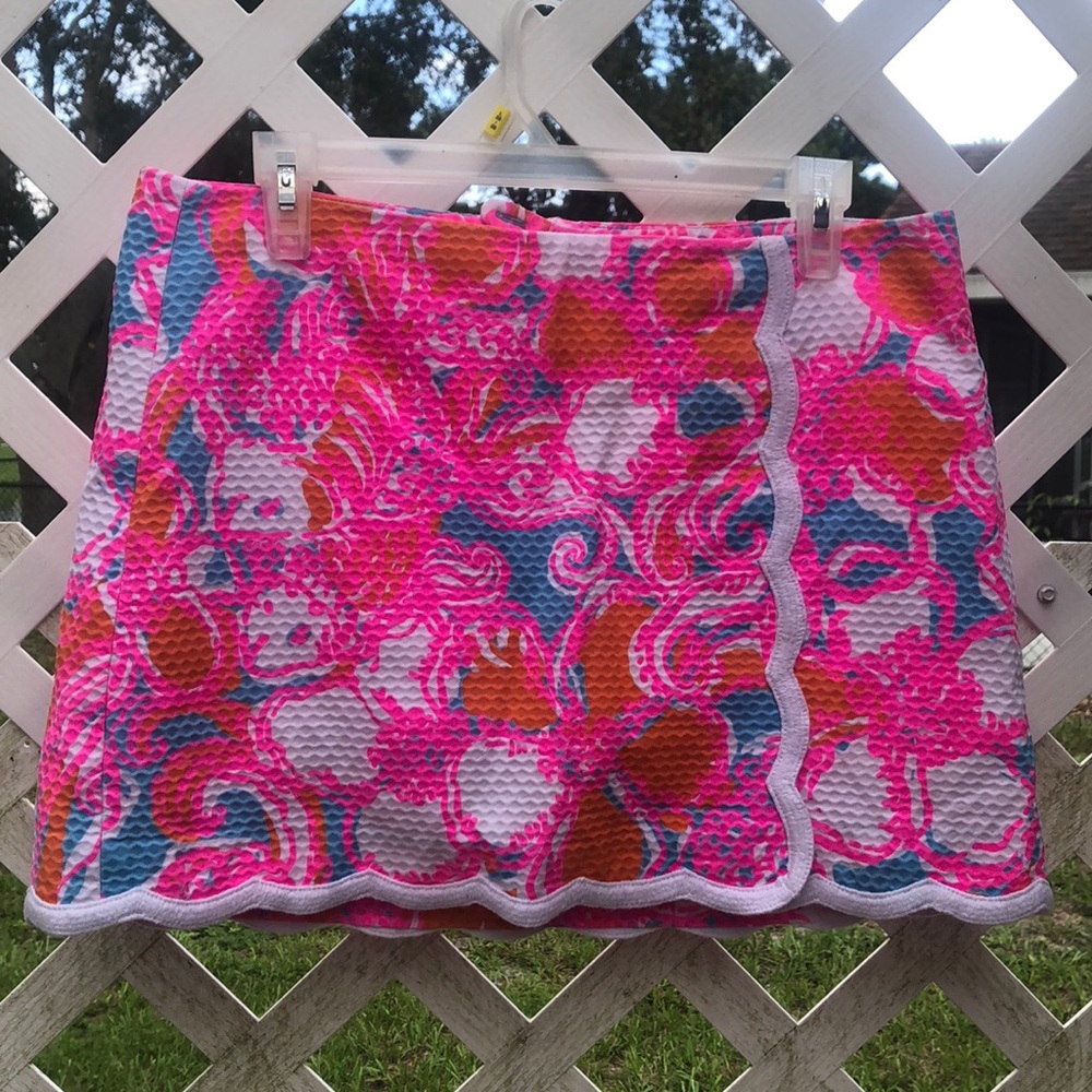 Lilly Pulitzer scallop edge skort